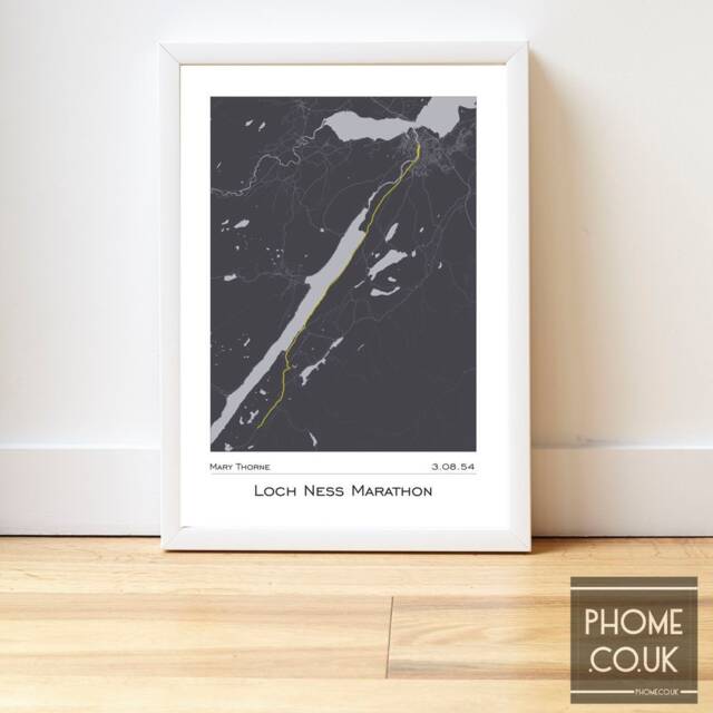 Loch Ness - Marathon Finisher's Print Gifts For Runners - image 1