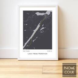 Loch Ness - Marathon Finisher's Print Gifts For Runners - thumbnail 1