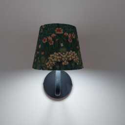 Beautiful Small Decoupaged Vintage Green Floral Usb Rechargeable Wall Light. No Wiring Needed - thumbnail 4