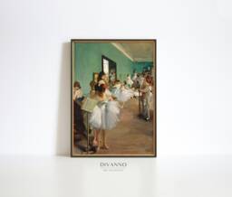 Degas Ballet Painting, Dance Class Canvas Print, French Art - thumbnail 1
