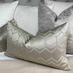 "Taupe Cushion Cover 12"" X 20" - thumbnail 2