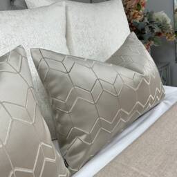 "Taupe Cushion Cover 12"" X 20" - thumbnail 2