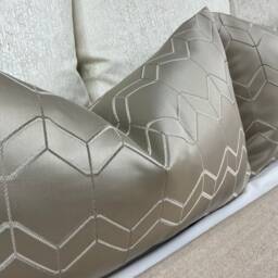 "Taupe Cushion Cover 12"" X 20" - thumbnail 3