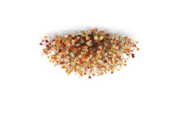 Flush Mount Elegant Ceiling Light With Warm Color Flowers For Kitchen, Living Room Or Dining Room