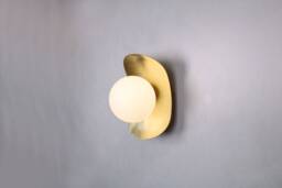 Brass Wall Sconce - Lighting , Vanity Light Fixture, Black