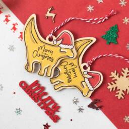 Lambanana Christmas Wooden Bauble, Liverpool - thumbnail 2