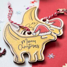 Lambanana Christmas Wooden Bauble, Liverpool - thumbnail 1
