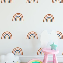 12 Multicolour Rainbow Wall Stickers - thumbnail 2