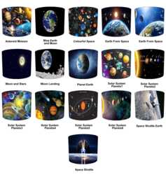 Outer Space Solar System Drum Lampshades For Ceiling Light Shades Pendants Or Table Lamp Shades