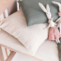 Linen Crib Bedding, Set With Duvet Cover 90130 cm/3650 Inches - thumbnail 4