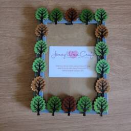 Colourful Wooden Tree Button Photo Frame 4 X 6 Inches - thumbnail 4