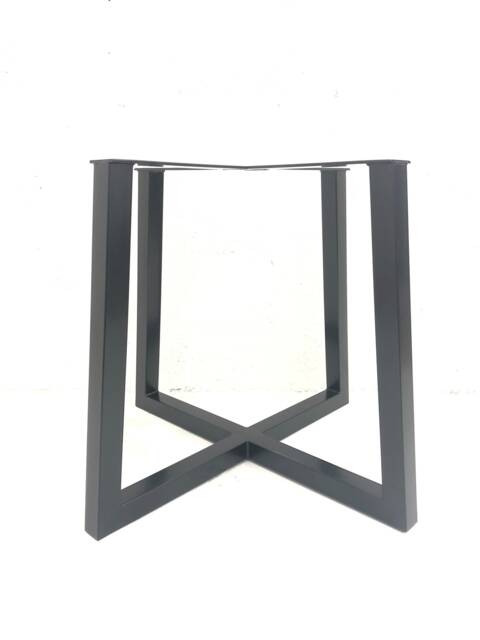 Trapezium X Table Frame By Designer Legs - Dining/steel/Metal/Industrial - image 1