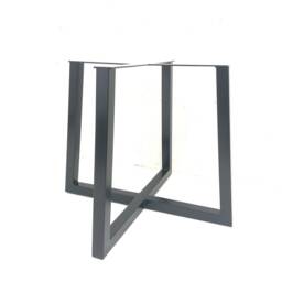 Trapezium X Table Frame By Designer Legs - Dining/steel/Metal/Industrial - thumbnail 2