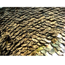"Decorative Gold Bed Pillow Cover 24""x24""/26""x26" - thumbnail 2