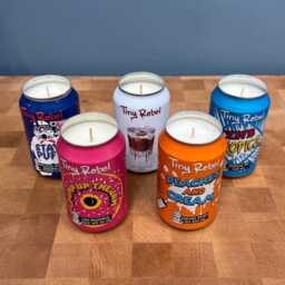 Tiny Rebel Beer Can Candle - Scented Soy Wax Clwb Tropica Easy Livin Cali Pale - thumbnail 2