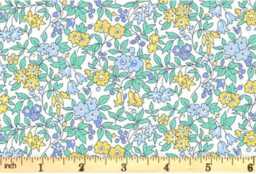 Liberty London Bedding Changing Pad Cover Floral Fitted Cotton - White, Yellow, Blue - thumbnail 3