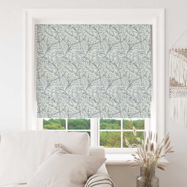 Custom Made To Measure Roman Blind Shade William Morris Willow Bough Pebble Hand Crafted - image 1