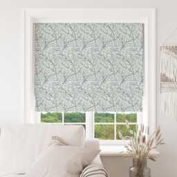 Custom Made To Measure Roman Blind Shade William Morris Willow Bough Pebble Hand Crafted