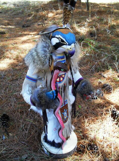 standing Kestrel Or Sparrowhawk Manitou - Spirit Totem - image 1