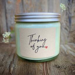 Thinking Of You Candle, Natural Soy Candles, Eco Sympathy You, Gift - thumbnail 1