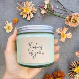 Thinking Of You Candle, Natural Soy Candles, Eco Sympathy You, Gift - thumbnail 2