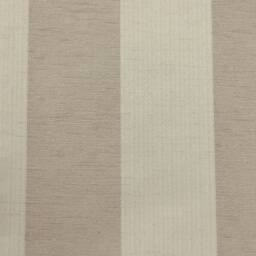 Handmade Small Footstool in Beige Stripe - Woburn Fabric Upholstered British Custom Made - thumbnail 3