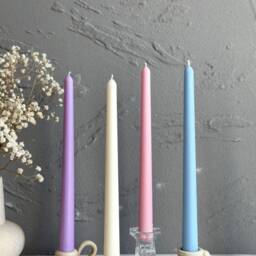 Pastel Soy Wax Taper Candles Handmade Dinner Candles, 10 Inch - thumbnail 2