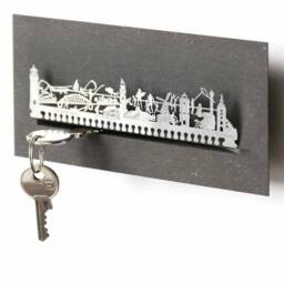 Fehmarn Skyline Souvenir Gift Tube - Iconic Landmarks & Motifs Perfect Memorabilia & Stylish Practical Key Rack