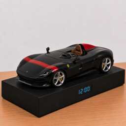 Roadster Alarm Clock, Handmade, Realistic Engine Sound, Car Enthusiast Gift, Italian Automotive Design - thumbnail 2