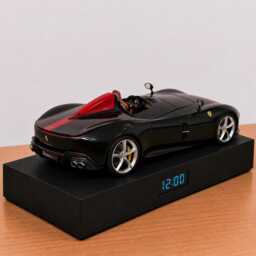 Roadster Alarm Clock, Handmade, Realistic Engine Sound, Car Enthusiast Gift, Italian Automotive Design - thumbnail 3