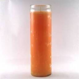 Orange Candle - 7 Day Ritual Burn Hand-Poured Pagan Ceremony Wicca Sacred - thumbnail 2