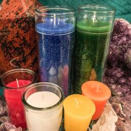 Orange Candle - 7 Day Ritual Burn Hand-Poured Pagan Ceremony Wicca Sacred - thumbnail 4