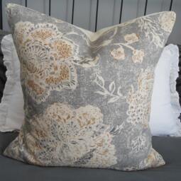 3 Color Choices Magnolia Home Fashions Seabrook Metal.toss Pillows.floral.slipcovers.pillow Covers.distressed Blue