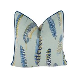 Sanderson - Lismore Indigo/Silver Cushion Cover Throw Pillow Designer Home Decor - thumbnail 1