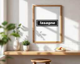 Lasagne Oasis Art Print Rock Music Lyrics, Digsy's Dinner - thumbnail 1