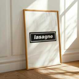 Lasagne Oasis Art Print Rock Music Lyrics, Digsy's Dinner - thumbnail 2
