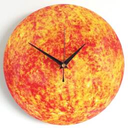 Sun Wall Clock - Decoupage Photo Orange Space Astronomy Star - thumbnail 3