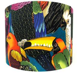 Tropical Parrots Lampshade Colorful Birds Light Shade - thumbnail 4