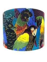 Tropical Parrots Lampshade Colorful Birds Light Shade - thumbnail 1