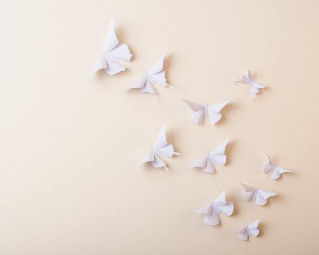 Pale Purple Butterfly Decor 3D Wall Butterflies For Nursery in Wisteria - image 1