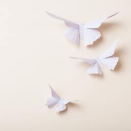 Pale Purple Butterfly Decor 3D Wall Butterflies For Nursery in Wisteria - thumbnail 3