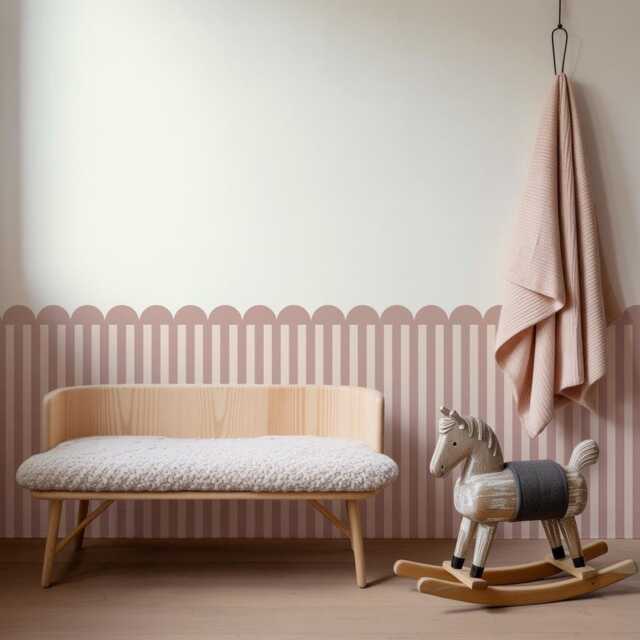 Scallop Stripe Panel Wall Sticker - image 1