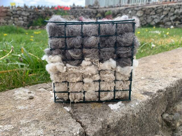 Sheep Fleece Bird Nesting Feeders & Hampers - image 1