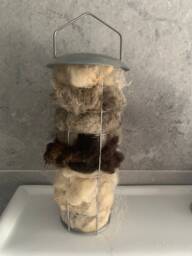 Sheep Fleece Bird Nesting Feeders & Hampers