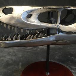 Handmade Welded Velociraptor Skull - thumbnail 4
