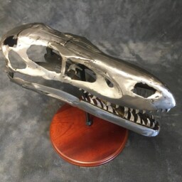 Handmade Welded Velociraptor Skull - thumbnail 3
