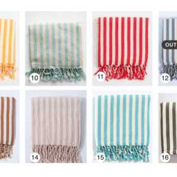 Turkish Throw Blanket, Customize Towel Set, Lightweight Linen Beach Towel, Picnic Table Throw, Mother's Day Gift - thumbnail 3