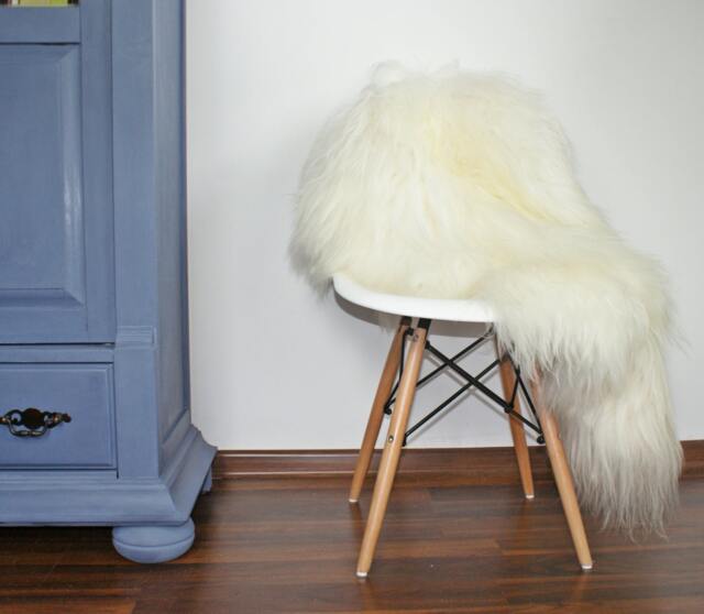 xxl White Icelandic Sheepskin Rug, Genuine Leather Throw - 51x31 - image 1
