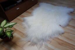 xxl White Icelandic Sheepskin Rug, Genuine Leather Throw - 51x31 - thumbnail 3