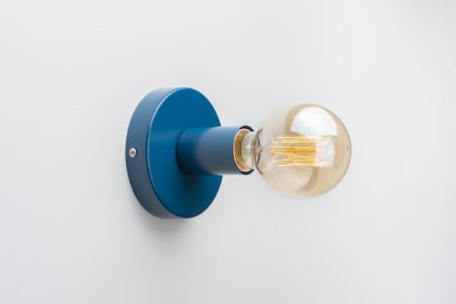 Ove Wall Mount Light Fixture Navy Blue - image 1